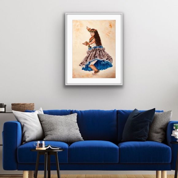 ART PRINT - The Blue Wonder Watercolor Art Print AJJ Arts - Picture 2 of 16